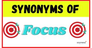 Focus Synonyms