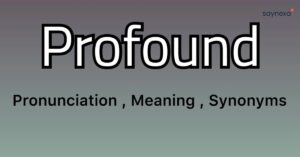 Profound Synonyms