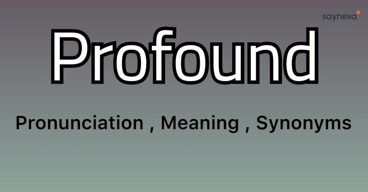 Profound Synonyms