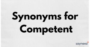 Synonyms for Competent