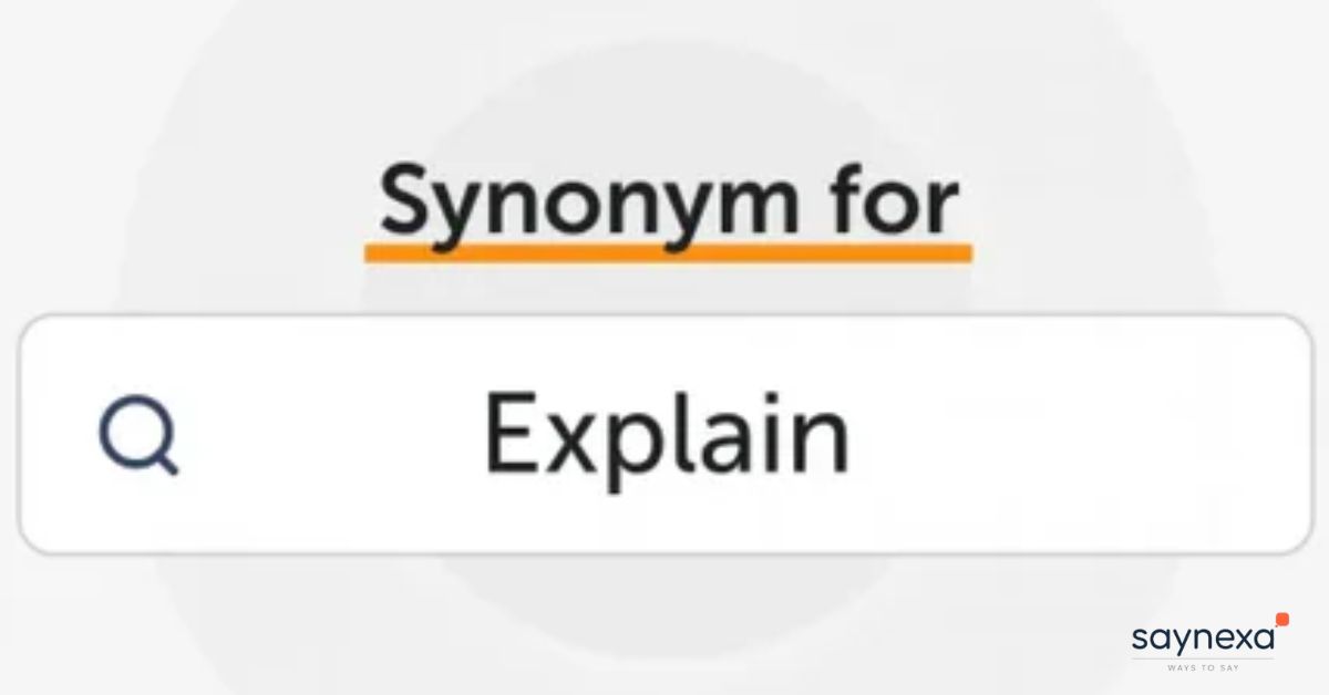 Explain Synonyms
