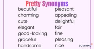 Pretty Synonyms