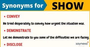 Shows Synonyms