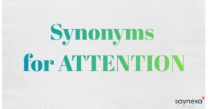 Synonyms for ATTENTION
