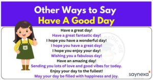 Ways to Say Have a Good Day Over Text