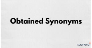 Obtained Synonyms